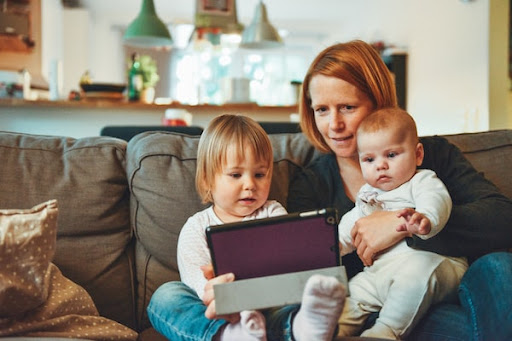 A family relaxes in a warm home with peace of mind after a professional furnace replacement